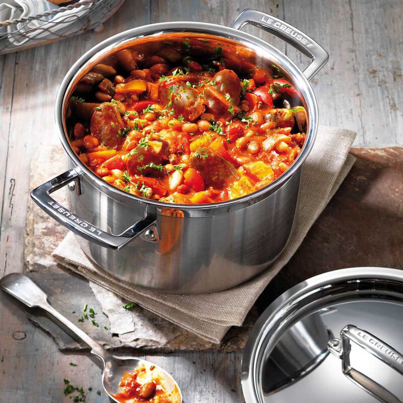 Le Creuset 3-PLY Stainless Steel Deep Casserole 20cm image number 1